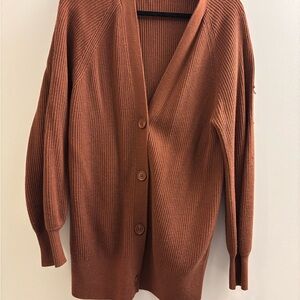 Babaton Rust Cardigan Sweater